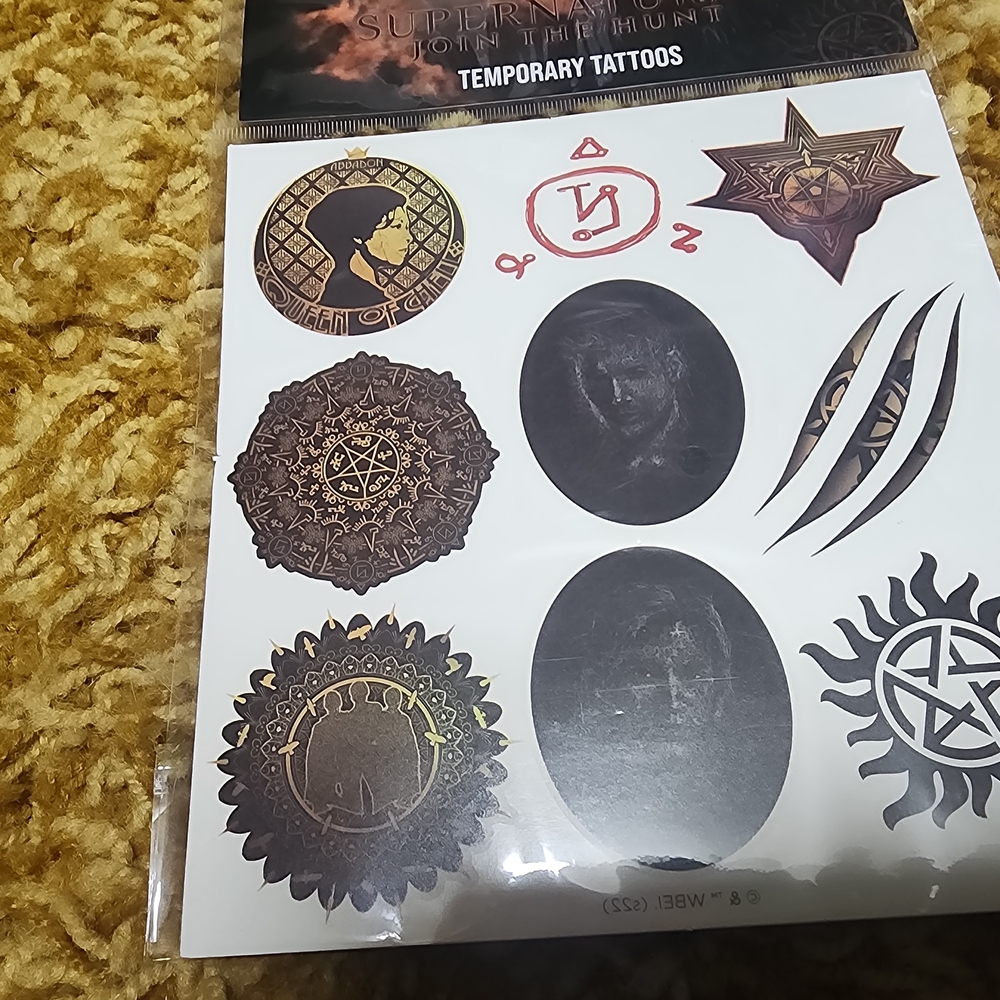 Supernatural Temporary Tattoos